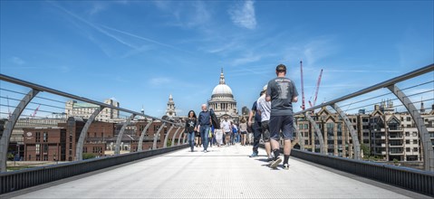 Millenium Bridge and St. Paul's Cathedral