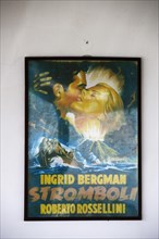 Film poster Stromboli with Ingrid Bergmann at Cafe Ingrid