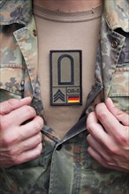German Armed Forces Rank Patch with rank NCO
