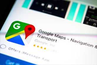 Google Maps App in the Apple App Store