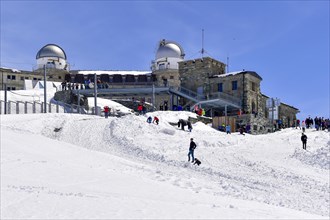 Station of the Gornergratbahn with observatory