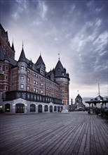 Boardwalk of Dufferin terrace with Chateau Frontenac