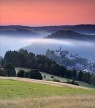 View of castle and village Lauenstein