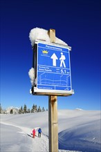 Panorama trail signpost