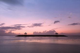 Sanur beach at sunrise