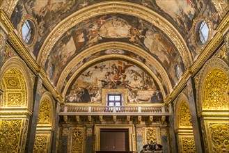 Magnificent interior with ceiling painting