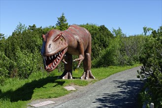 Tyrannosaurus in Triassic Park on Steinplatte