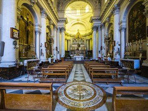 Interior of Parrocchia Maria SS Church. Annunziata