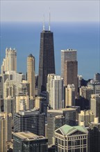 Skyline in front of John Hancock Center