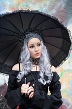 Woman in gothic clothes