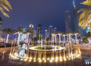 Square with illuminated well