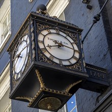 Old clock on facade