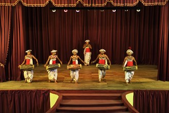 Drummer at a performance of Kandy dancers