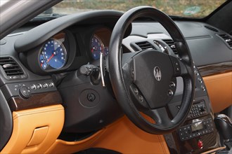 Dashboard with steering wheel