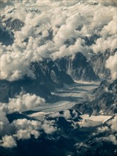 View when approaching Anchorage Airport to Matanuska Glacier