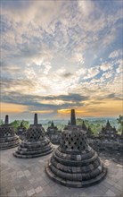 Borobudur Temple at sunrise