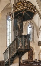 Pulpit in the church of St. Andreas
