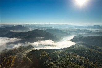 Morning fog over Lake Henne