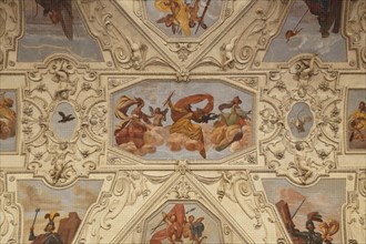 Ceiling painting in the Wallenstein Palace