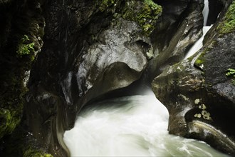 Water flowing through gorge