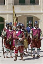 In Guardia Parade in historical uniforms