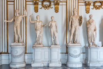 Marble sculptures from the Great Hall