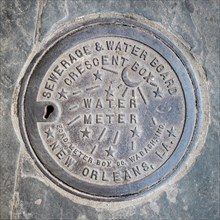 Vintage water meter cover