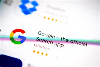 Google search app in the Apple App Store