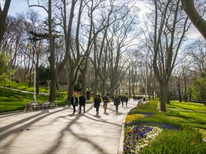 Walkers in Gulhane Park