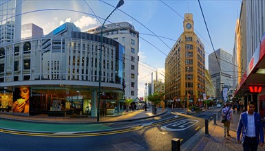 Panoramic view of Featherston Street