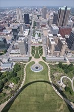 View from the landmark The Gateway Arch