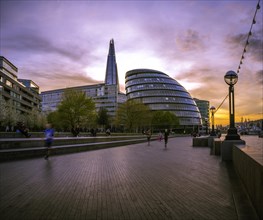 Riverside promenade on the Thames