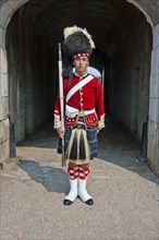 Traditional dressed guard