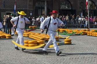 Cheese carriers at Alkmaar Cheese Market