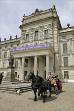 Coach in front of Ludwigslust Castle during Baroque Festival