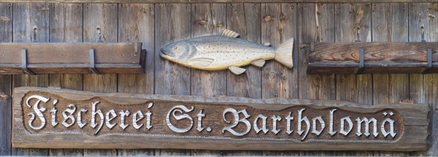 Wooden sign