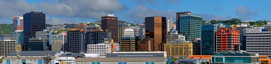 Panoramic view of the skyline of Wellington