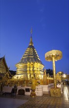 Wat Phra That Doi Suthep temple at dusk