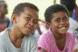 Fijian kids smiling