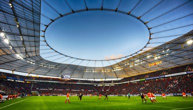 Bundesliga football game at stadium