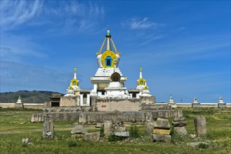 Stupa and temple