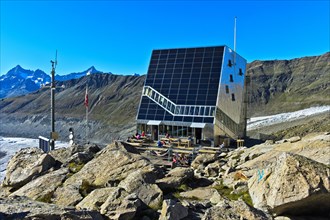 Solar panel on the Monte Rosa Hut