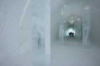 Visitors at the Jukkasjarvi Ice Hotel