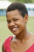 Fijian girl smiling
