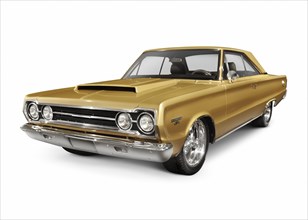 Golden 1967 Plymouth GTX Hemi 426