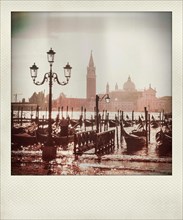 Vintage polaroid photo of San Giorgio Maggiore