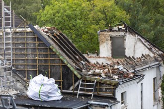 Demolition of an older residential building