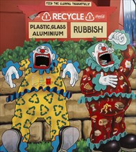 Clowns eating trash