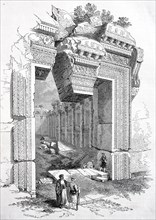 Entrance to the temple of Jupiter in Baalbek