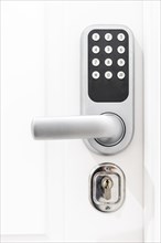 Door lock in white door